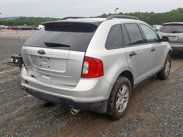 2FMDK3GC4BBA91123 - 2011 FORD EDGE SE SILVER photo 4