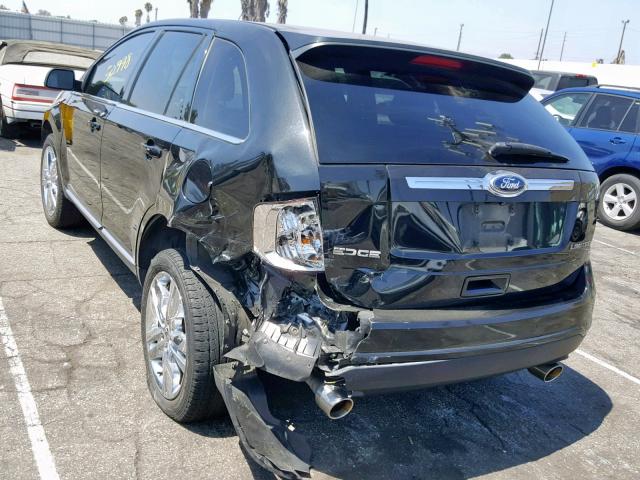 2FMDK3KC9EBB21728 - 2014 FORD EDGE LIMIT BLACK photo 3