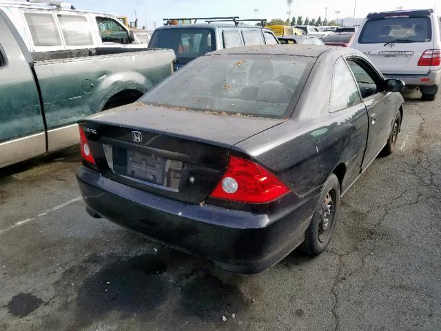 1HGEM21365L034689 - 2005 HONDA CIVIC DX V BLACK photo 4