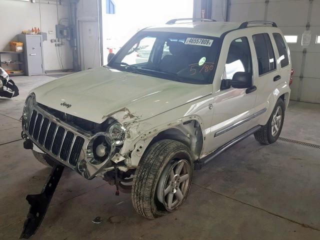 1J4GL58K85W535780 - 2005 JEEP LIBERTY LI WHITE photo 2