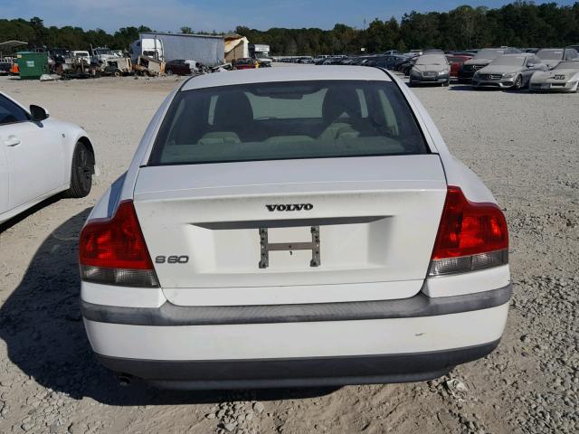 YV1RS64A242388960 - 2004 VOLVO S60 WHITE photo 9