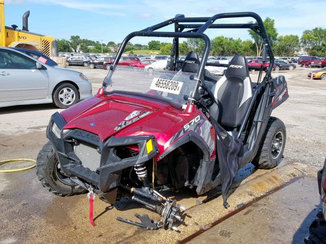 4XAVHE570GB667478 - 2016 POLARIS RZR 570 EP RED photo 2