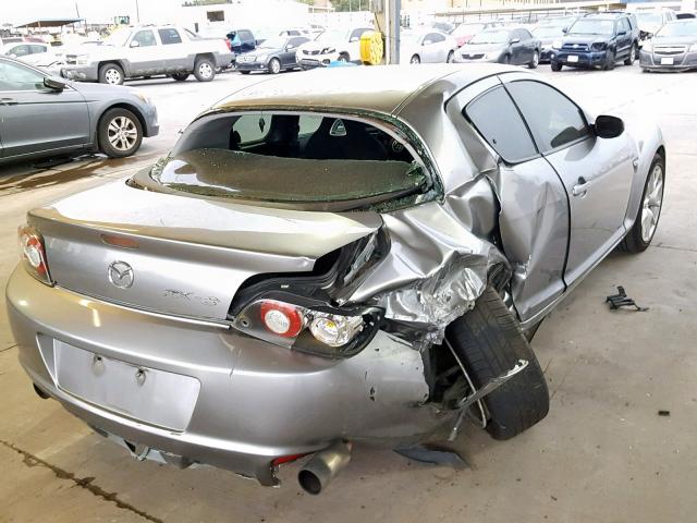 JM1FE1RP2B0405099 - 2011 MAZDA RX8 SILVER photo 4