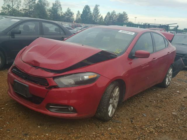 1C3CDFBA6DD345952 - 2013 DODGE DART SXT RED photo 2