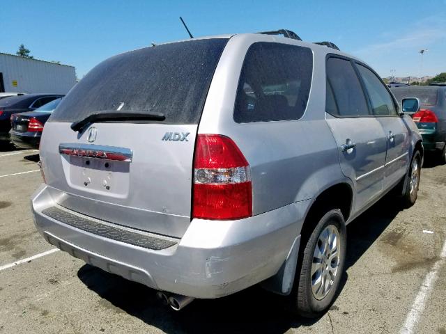 2HNYD18733H518032 - 2003 ACURA MDX TOURIN SILVER photo 4