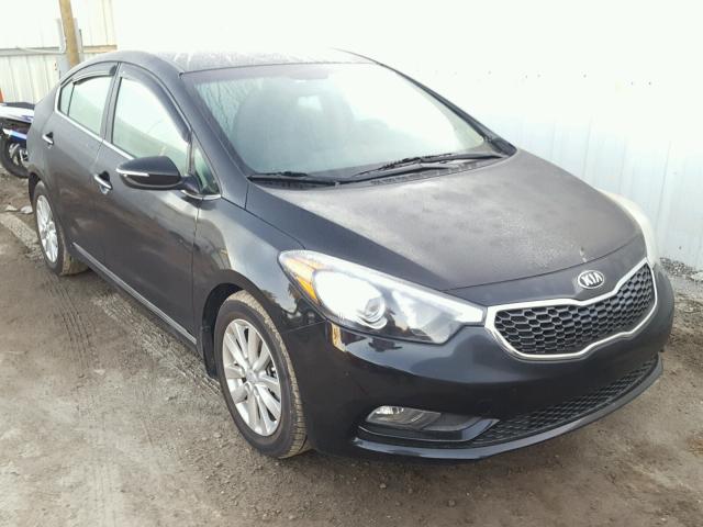 KNAFX4A82F5265769 - 2015 KIA FORTE EX BLACK photo 1