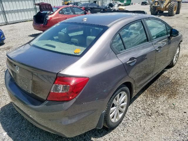 19XFB2F96CE011103 - 2012 HONDA CIVIC EXL 灰色 照片 4