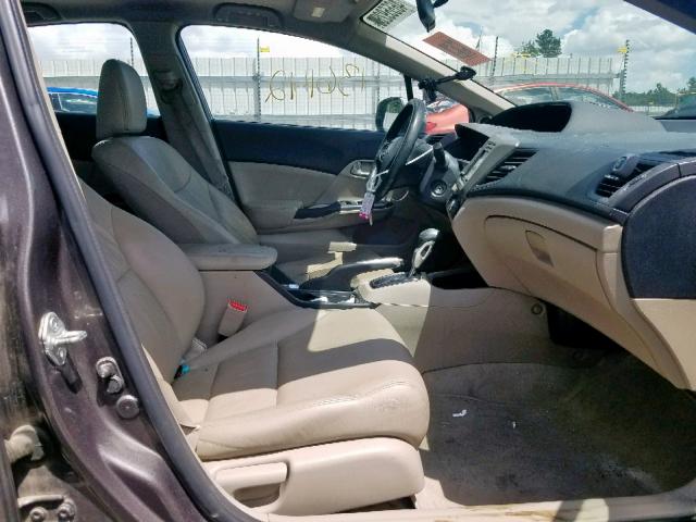 19XFB2F96CE011103 - 2012 HONDA CIVIC EXL 灰色 照片 5