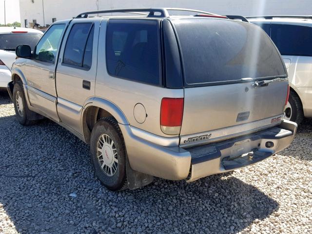 1GKDT13W812163584 - 2001 GMC JIMMY SILVER photo 3