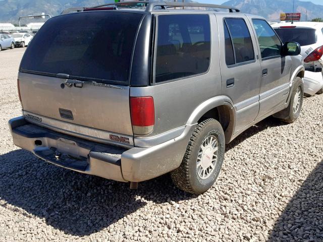 1GKDT13W812163584 - 2001 GMC JIMMY SILVER photo 4