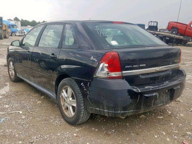 1G1ZT62845F260578 - 2005 CHEVROLET MALIBU MAX 黑色 照片 3