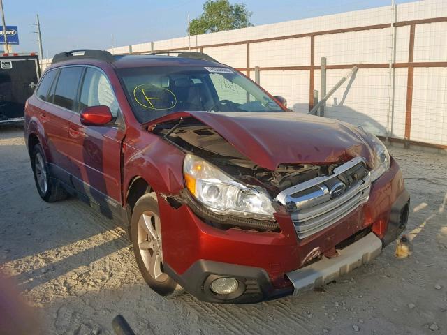 4S4BRDKC4D2234435 - 2013 SUBARU OUTBACK 3. RED photo 1