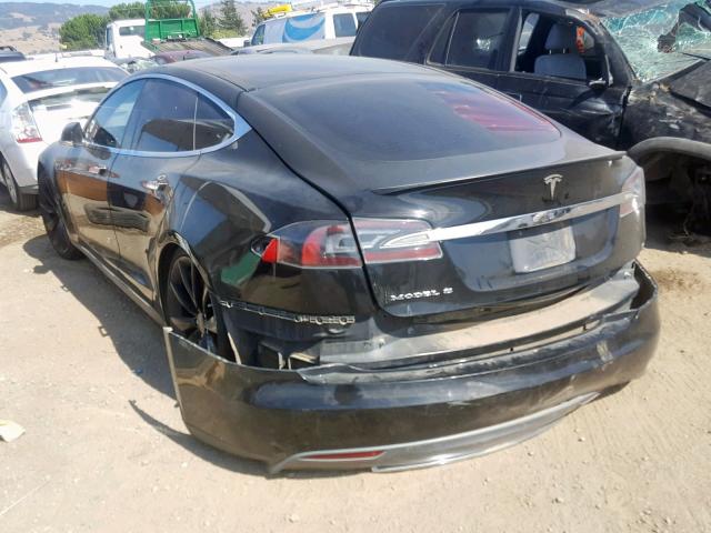 5YJSA1DP1CFS00796 - 2012 TESLA MODEL S أسود صورة 3