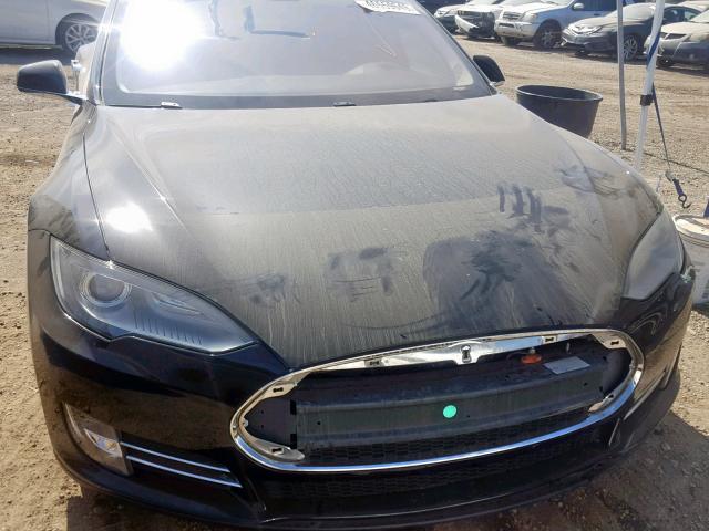 5YJSA1DP1CFS00796 - 2012 TESLA MODEL S أسود صورة 7