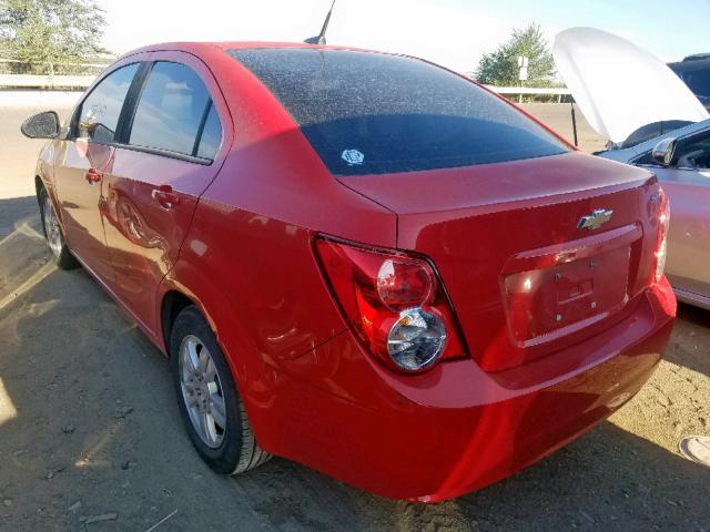 1G1JA5SH4C4133156 - 2012 CHEVROLET SONIC LS 红色 照片 3