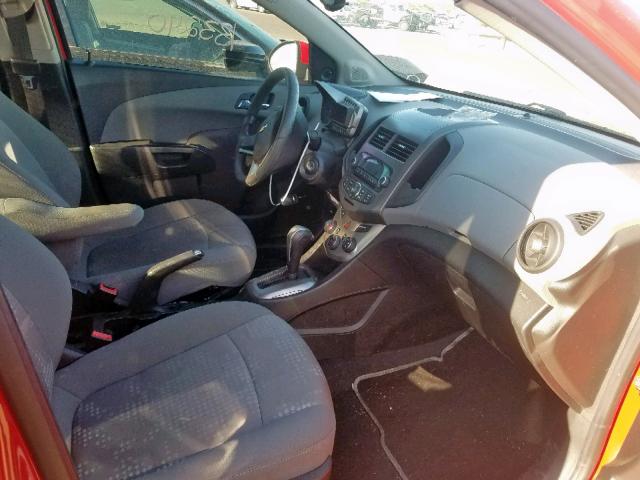 1G1JA5SH4C4133156 - 2012 CHEVROLET SONIC LS 红色 照片 5