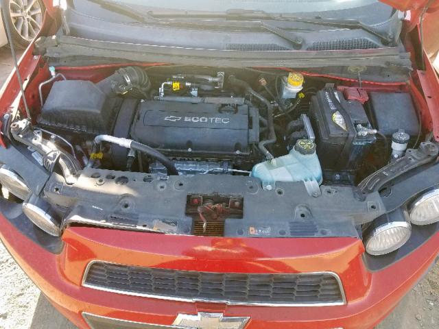 1G1JA5SH4C4133156 - 2012 CHEVROLET SONIC LS 红色 照片 7