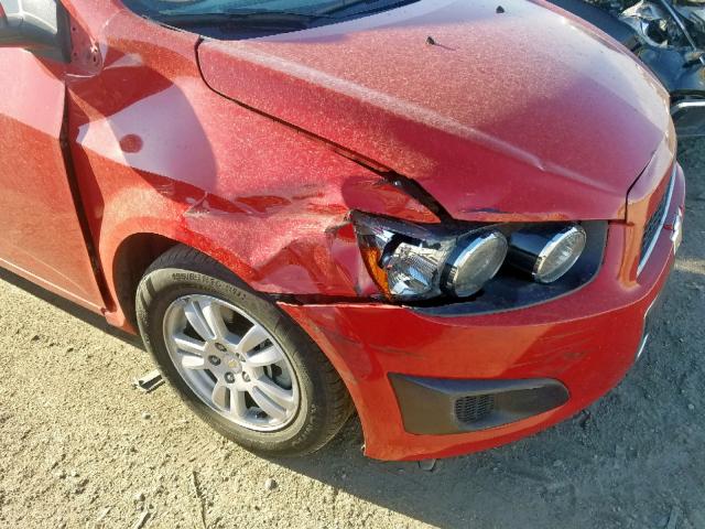 1G1JA5SH4C4133156 - 2012 CHEVROLET SONIC LS 红色 照片 9