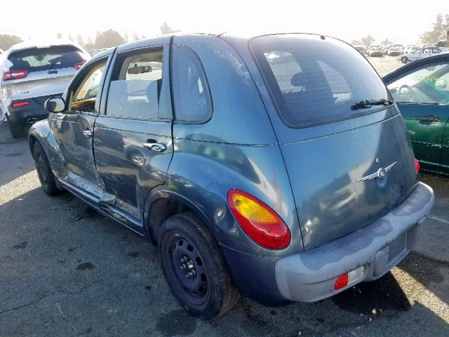 3C4FY48B63T503040 - 2003 CHRYSLER PT CRUISER TURQUOISE photo 3