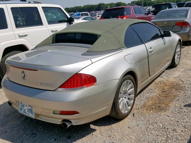 WBAEK73444B320100 - 2004 BMW 645 CI AUT TAN photo 4