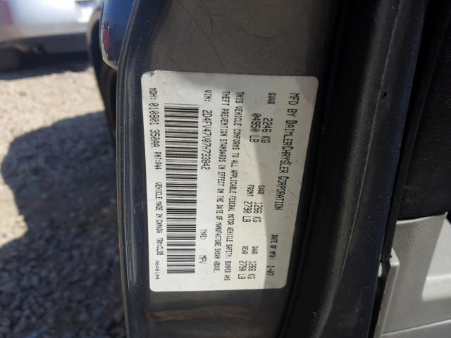 2D4FV47V07H733842 - 2007 DODGE MAGNUM SXT GRAY photo 10