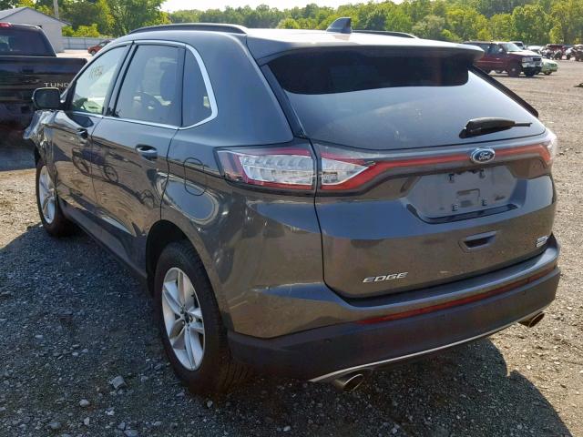 2FMPK4J95HBC57304 - 2017 FORD EDGE SEL CHARCOAL photo 3