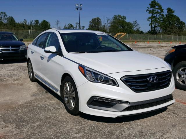 5NPE34AF5HH527912 - 2017 HYUNDAI SONATA SPO WHITE photo 1