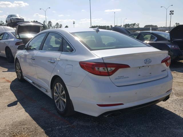 5NPE34AF5HH527912 - 2017 HYUNDAI SONATA SPO WHITE photo 3