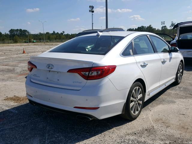 5NPE34AF5HH527912 - 2017 HYUNDAI SONATA SPO WHITE photo 4