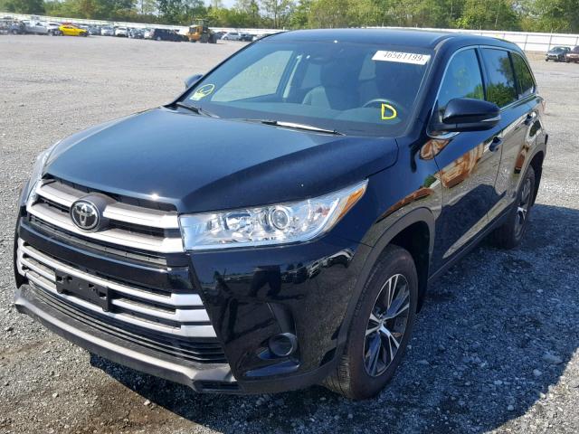 5TDBZRFH9KS982028 - 2019 TOYOTA HIGHLANDER BLACK photo 2