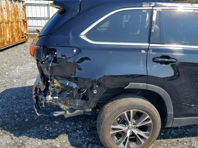 5TDBZRFH9KS982028 - 2019 TOYOTA HIGHLANDER BLACK photo 9