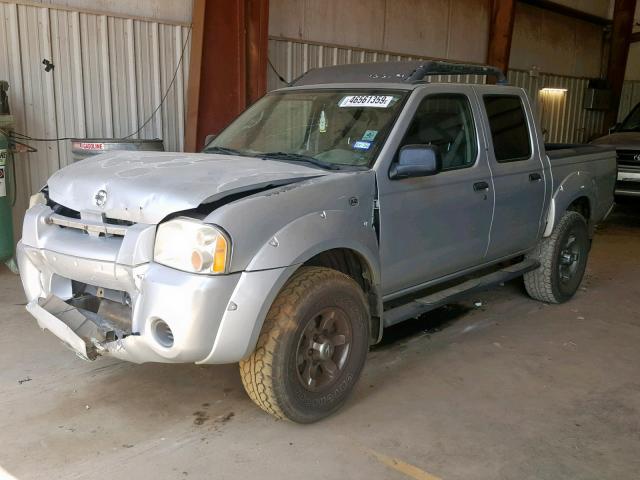 1N6ED27T73C457880 - 2003 NISSAN FRONTIER C SILVER photo 2