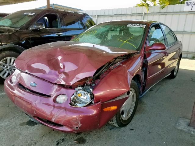 1FALP52U4TA160523 - 1996 FORD TAURUS GL MAROON photo 2