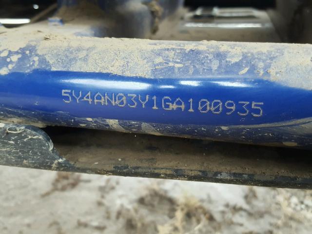 5Y4AN03Y1GA100935 - 2016 YAMAHA YXZ1000 BLUE photo 10