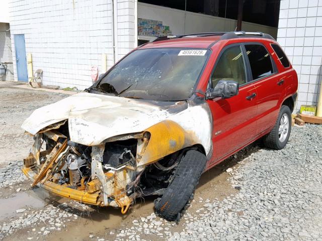 KNDJE723087472501 - 2008 KIA SPORTAGE E RED photo 2