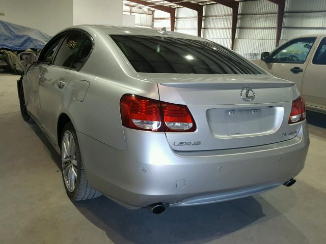 JTHBC96S675005678 - 2007 LEXUS GS 450H SILVER photo 3