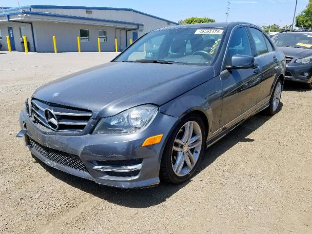 WDDGF4HB9ER314362 - 2014 MERCEDES-BENZ C 250 GRAY photo 2