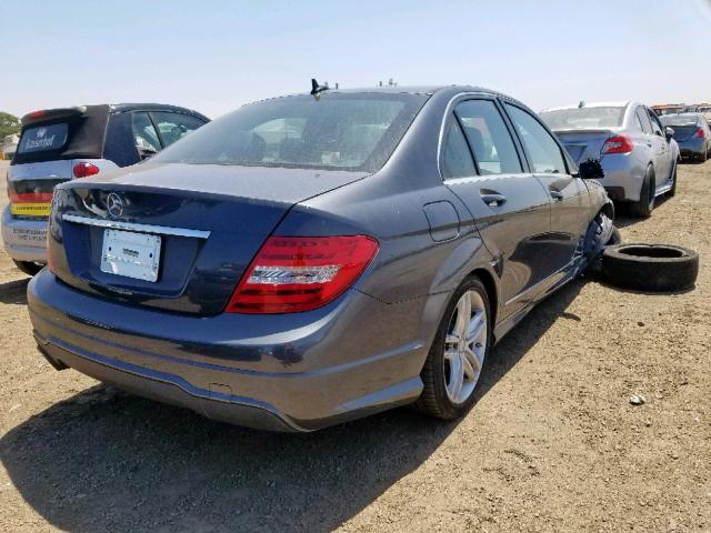 WDDGF4HB9ER314362 - 2014 MERCEDES-BENZ C 250 GRAY photo 4