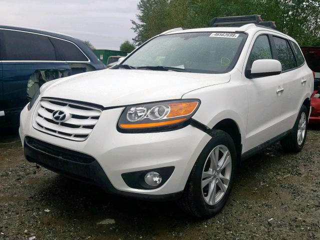 5NMSKDAG7AH366335 - 2010 HYUNDAI SANTA FE L WHITE photo 2