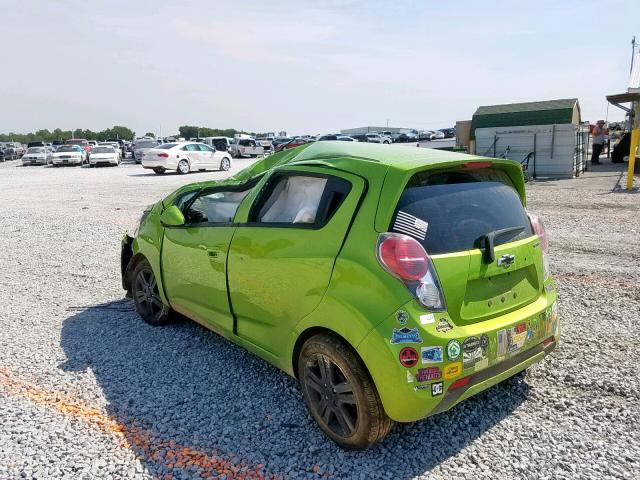 KL8CA6S92EC586952 - 2014 CHEVROLET SPARK LS GREEN photo 3