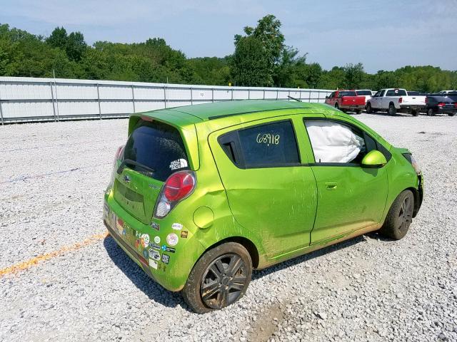 KL8CA6S92EC586952 - 2014 CHEVROLET SPARK LS GREEN photo 4