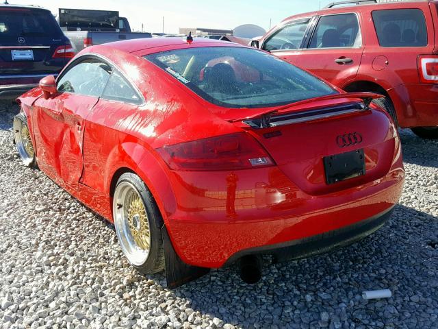 TRUAF38J381011233 - 2008 AUDI TT 2.0T RED photo 3