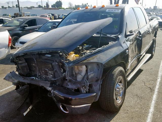 3D7KR29A17G855338 - 2007 DODGE RAM 2500 BLACK photo 2