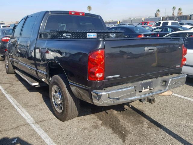 3D7KR29A17G855338 - 2007 DODGE RAM 2500 BLACK photo 3