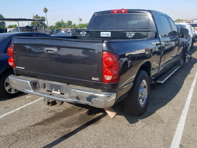 3D7KR29A17G855338 - 2007 DODGE RAM 2500 BLACK photo 4