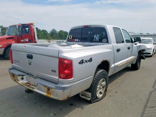 1D7HW48NX5S205058 - 2005 DODGE DAKOTA QUA BEIGE photo 4