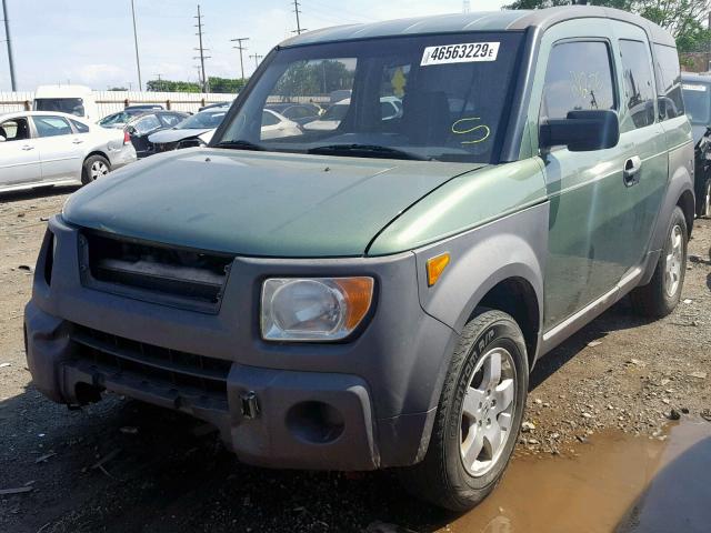 5J6YH28674L006585 - 2004 HONDA ELEMENT EX GREEN photo 2