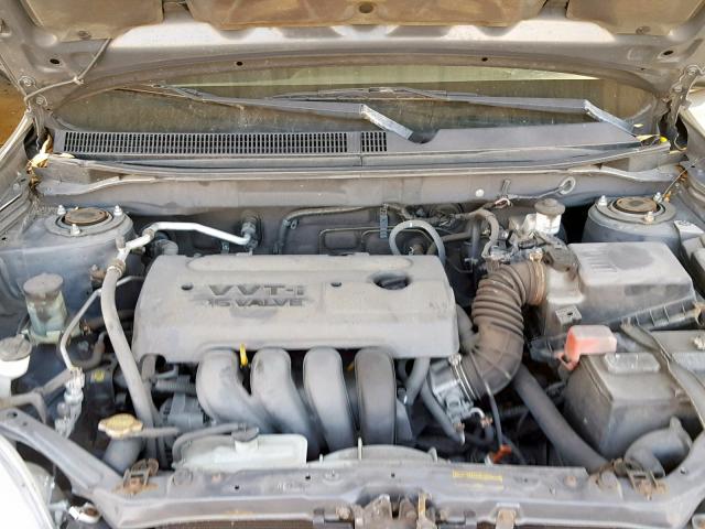 2T1KR32E67C666739 - 2007 TOYOTA COROLLA MA GRAY photo 7