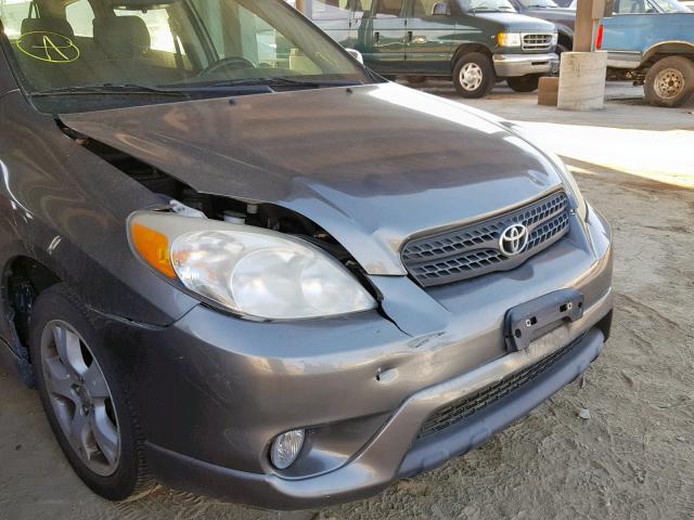 2T1KR32E67C666739 - 2007 TOYOTA COROLLA MA GRAY photo 9
