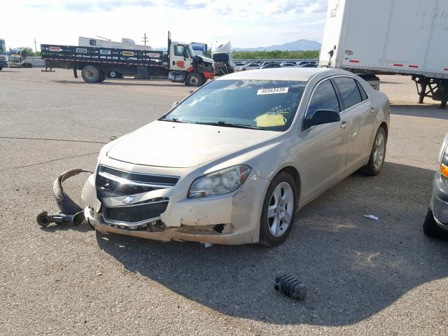 1G1ZA5EB3AF253834 - 2010 CHEVROLET MALIBU LS SILVER photo 2